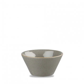 Churchill - Stonecast 12 oz Peppercorn Grey  Round Snack Bowl - 12/Case