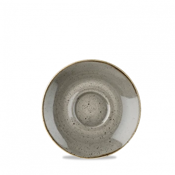 Churchill - Stonecast 6.25" Peppercorn Grey  Saucer - 12/Case