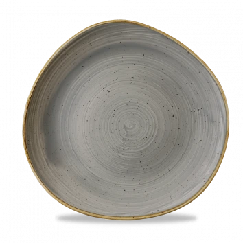 Churchill - Stonecast 11.25" Peppercorn Grey Round Plate - 12/Case