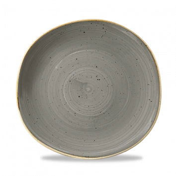 Churchill - Stonecast 10.38" Peppercorn Grey Round Plate - 12/Case