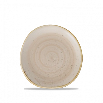 Churchill - Stonecast 7.25" Nutmeg CreamRound Plate - 12/Case