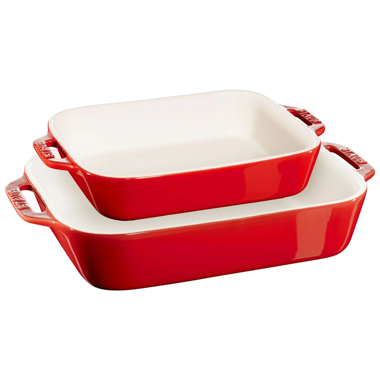 Staub - Cherry 2 Pc Rectangular Baking Dish Set