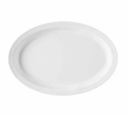 G.E.T. Melamine - 15-5/8' X 10-7/8' Oval White Platter(S) - OP616W