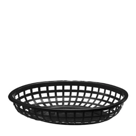 Tablecraft - Basket, Oval Black 9.5' x 6' x 2' - 1074BK