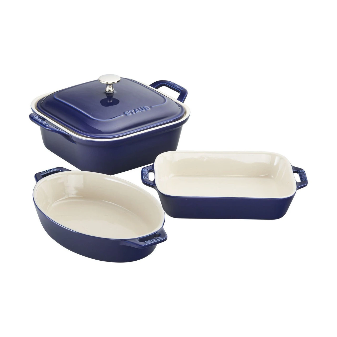 Staub - Dark Blue 4 Pc Mixed Baking Dish Set