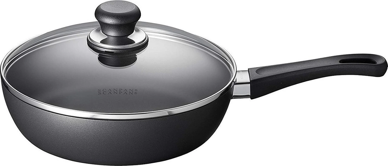 Scanpan - 9.5" Classic Saute pan with Lid- Non-Stick, Cast Aluminum, Made in Denmark