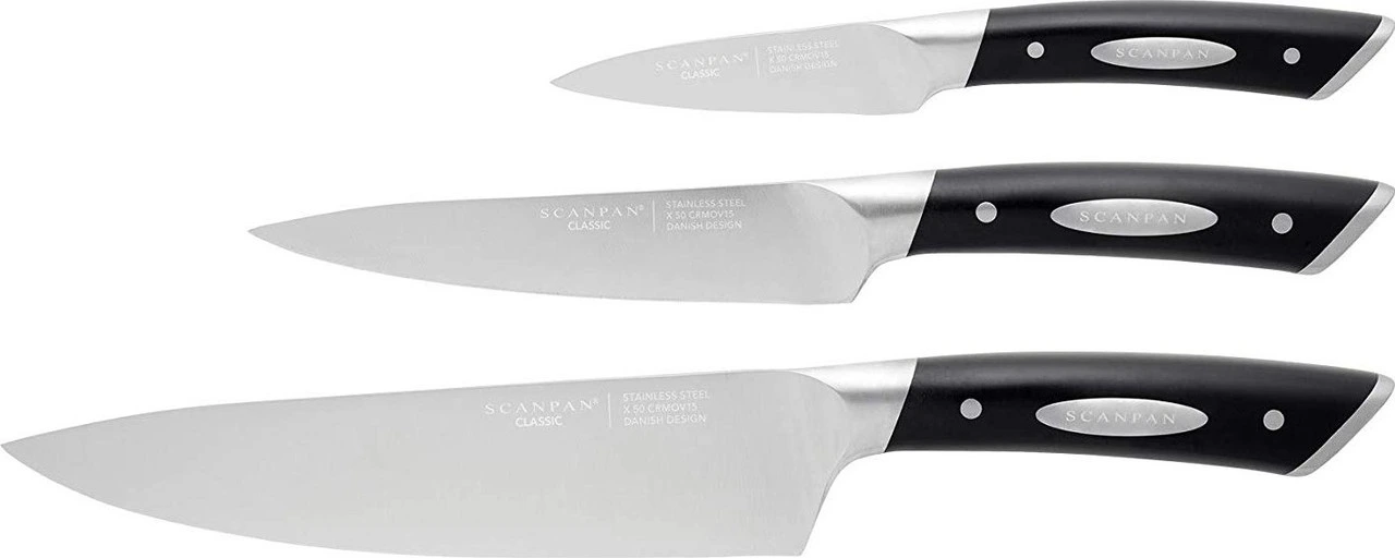 Scanpan - 3PC Classic Chef Knife Set