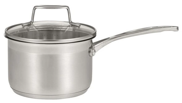 Scanpan - 1.8L Impact Sauce Pan with Glass Lid - 18/10 Stainless, Induction Ready