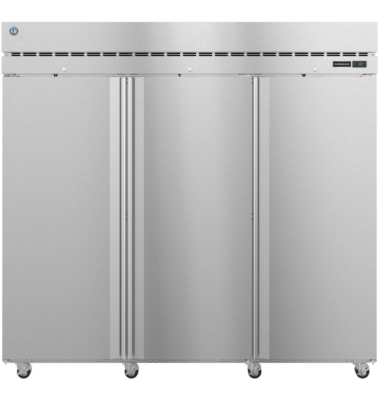 Hoshizaki - Steelheart 82.5" Stainless Steel Freezer w/ 3 Solid Swing Doors - F3A-FS