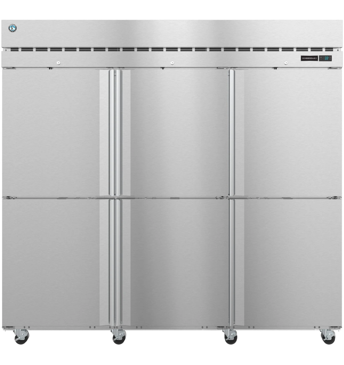 Hoshizaki - Steelheart 82.5" Stainless Steel Freezer w/ 6 Half Doors - F3A-HS