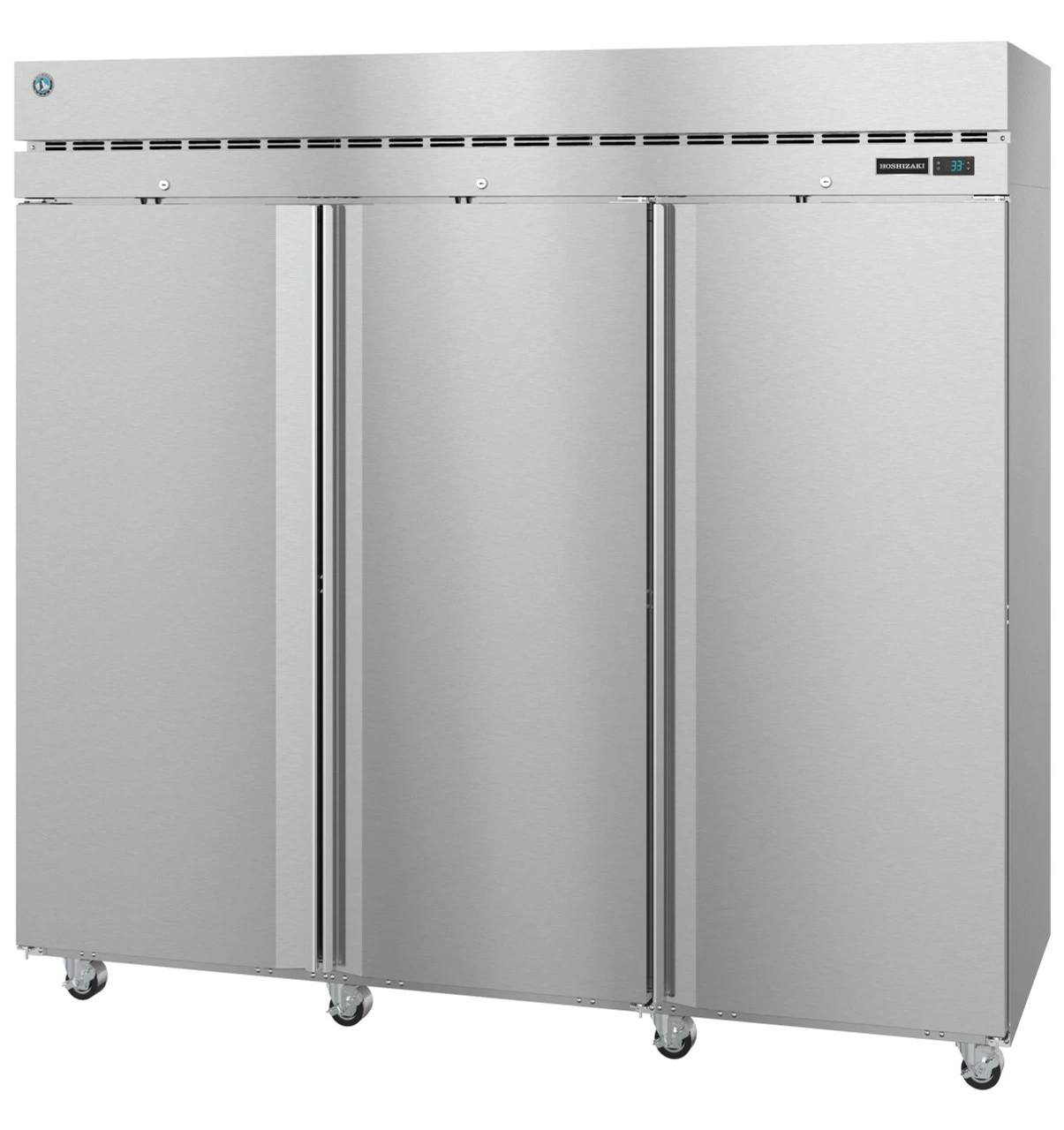 Hoshizaki - Steelheart 82.5" Stainless Steel Refrigerator w/ 3 Lockable Doors - R3A-FS