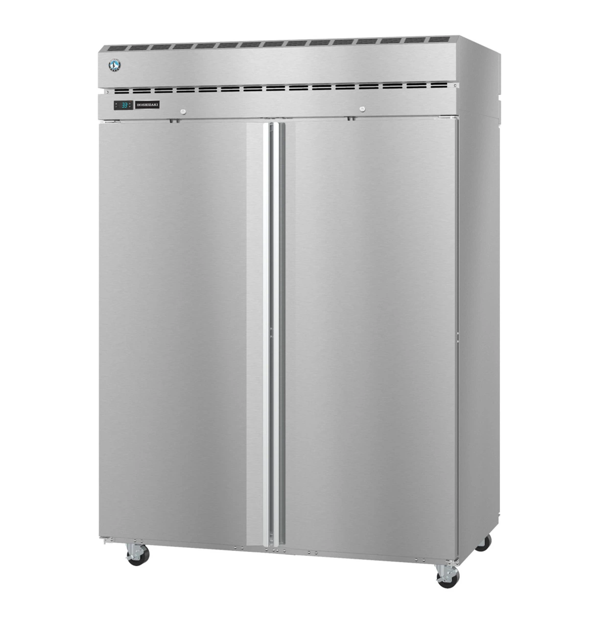 Hoshizaki - Steelheart 55" Stainless Steel Pass Thru Refrigerator w/ Solid Doors - PT2A-FS-FS