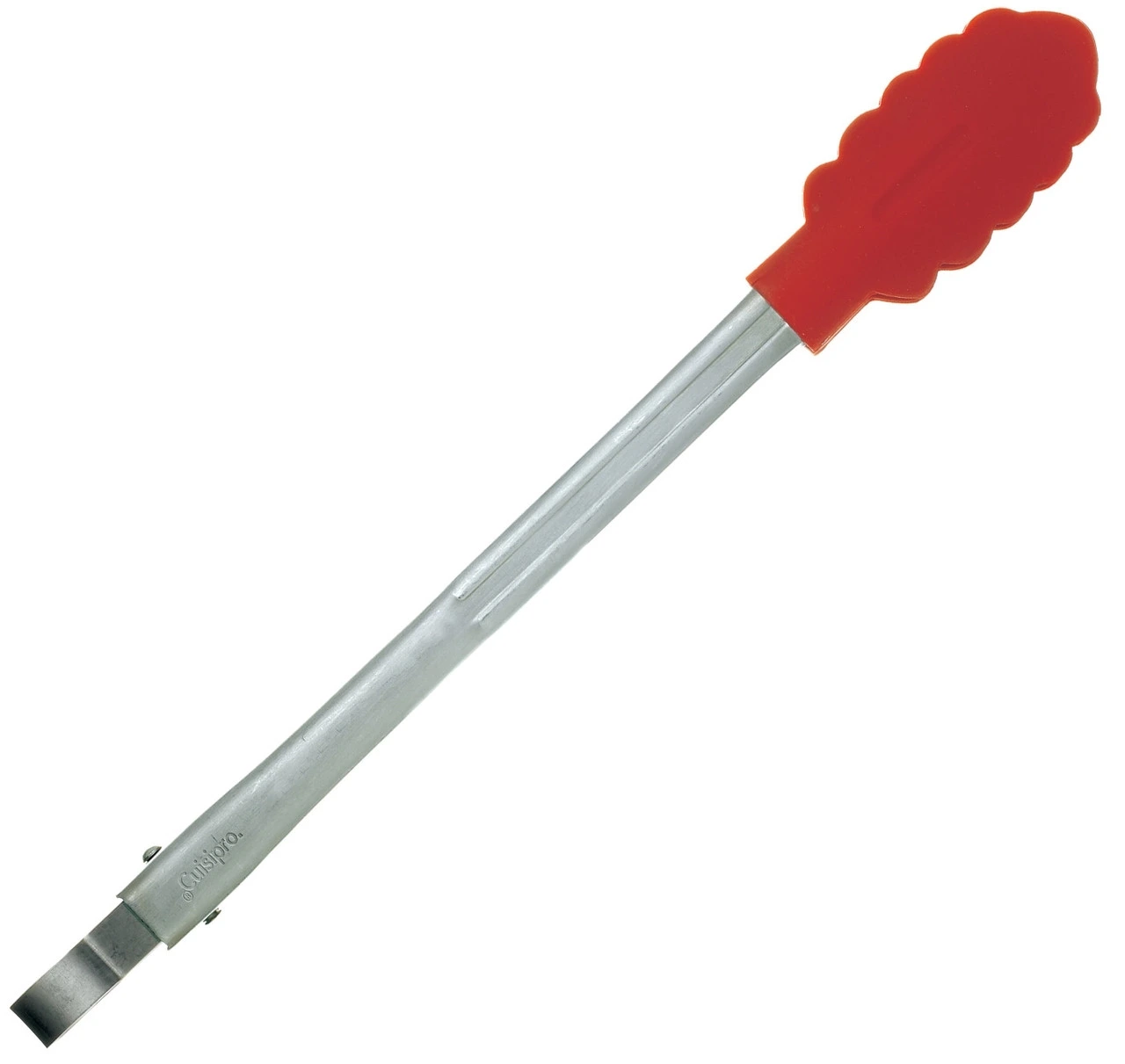 Cuisipro - 9.5" Red Silicone Stainless Steel Locking Tong