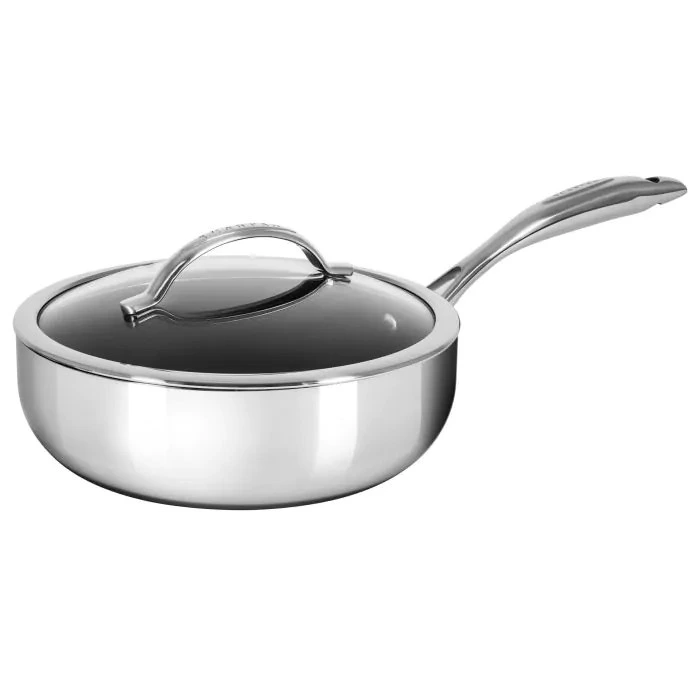 Scanpan - HAPTIQ 3.7L Non-Stick Deep Saute Pan With Lid - 5-Ply Stainless Construction, Made in Denmark