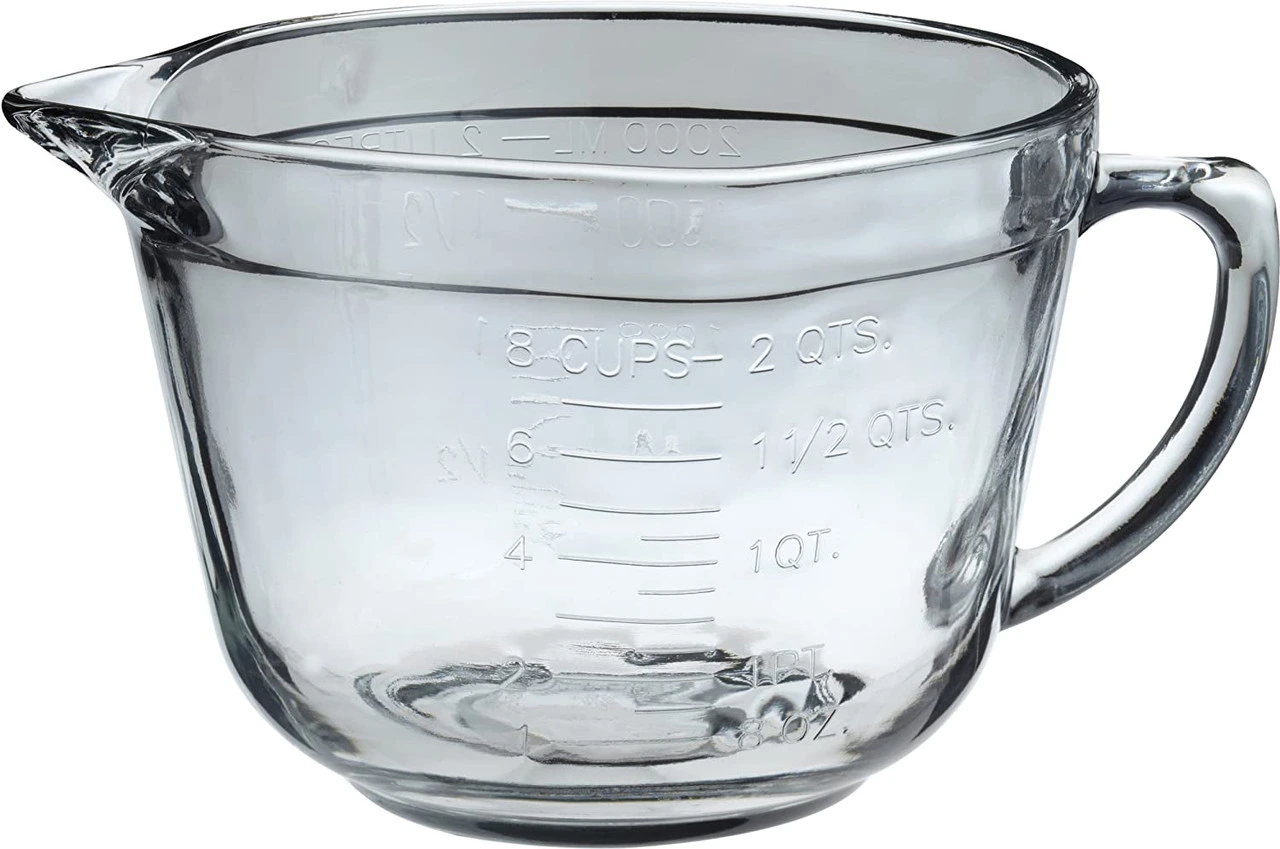 Anchor Hocking - 2 Qt Glass Measuring Bowl