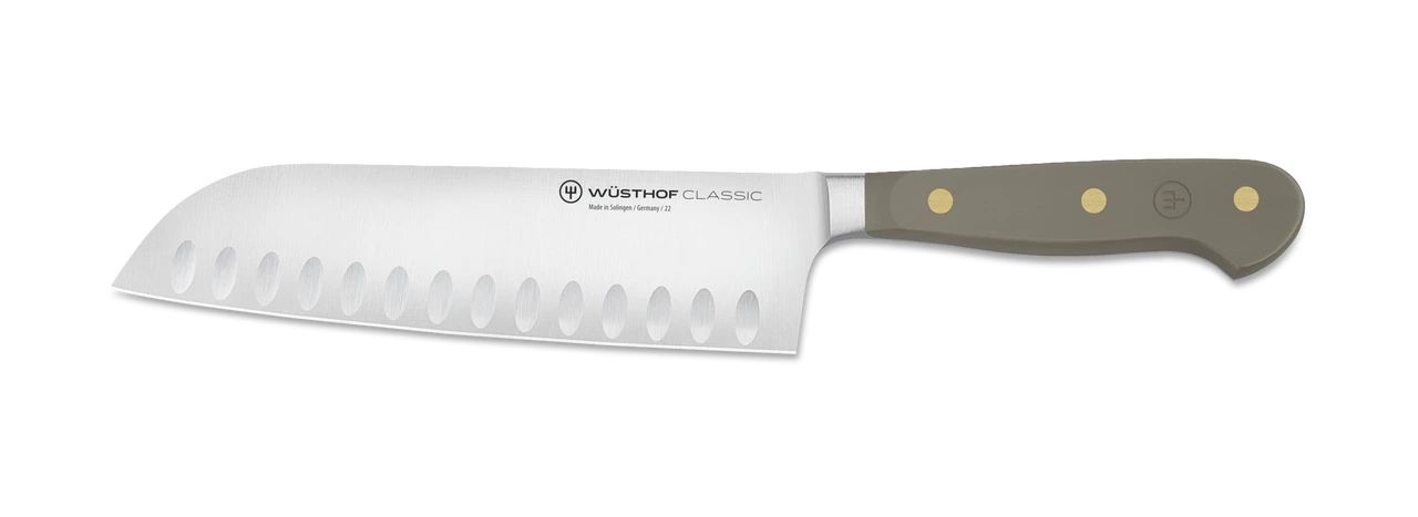 Wusthof - Classic 7" Velvet Oyster Hollow Ground Santoku