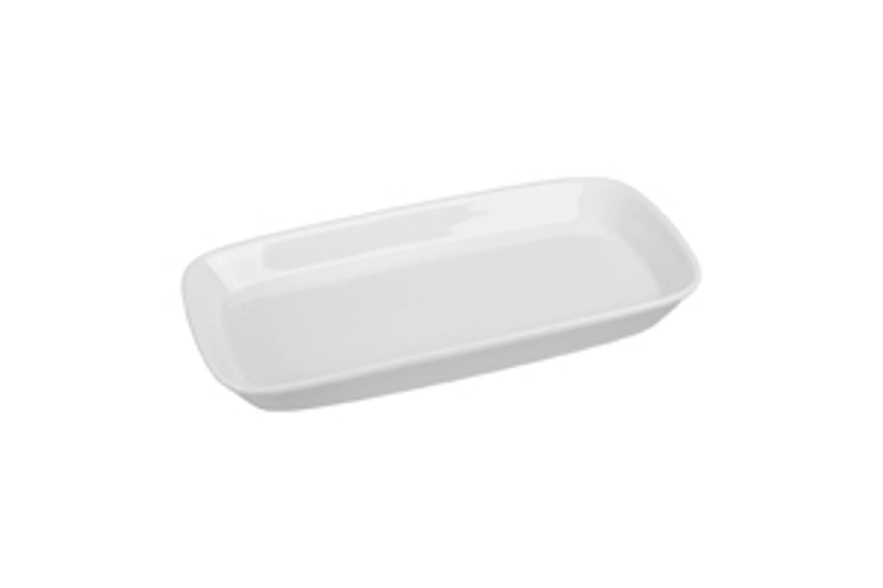 BIA Cordon Bleu - 13"x6.5" White Rectangular Porcelain Platter