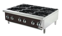 EFI Sales - 36" 6 Burner Natural Gas Hot Plate - RCTHP-36-6N