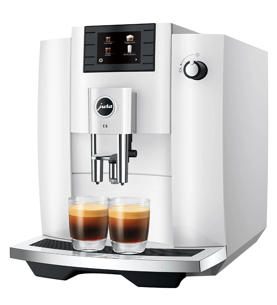 JURA - E6 Piano White Coffee Machine - 15559