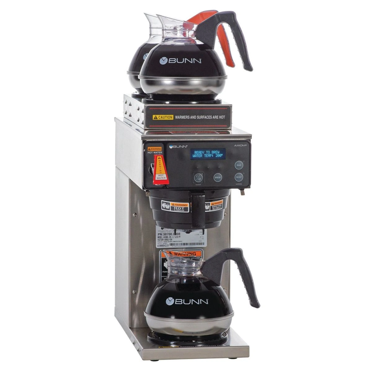 BUNN - Axiom-15-3T 12 Cup Automatic Coffee Brewer w/ 3 Warmers - 38700.6001