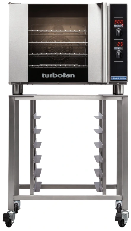 Turbofan - 32" Half Size Sheet Pan Digital Electric Convection Oven 208V w/ Stand - E31D4.SK2731U