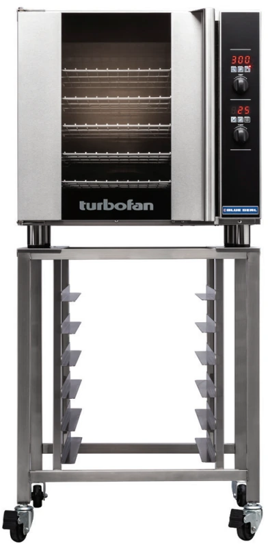 Turbofan - 29" Full Size Sheet Pan Digital Electric Convection Oven 208V w/ Stand - E32D5.SK32