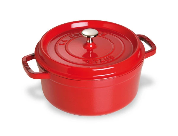 Staub - 3.8 L (4 QT) Cherry Red Round Cocotte