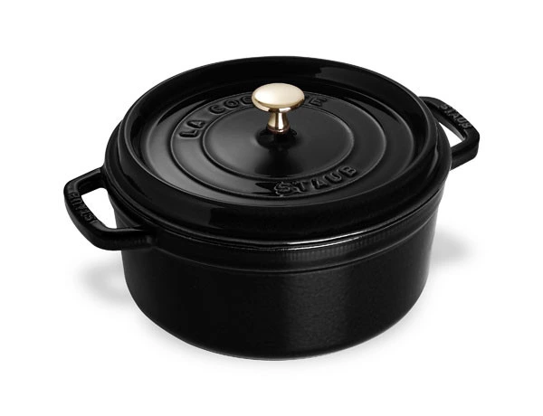 Staub - 3.8 L (4 QT) Black Round Cocotte