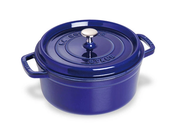 Staub - 3.8 L (4 QT) Dark Blue Round Cocotte