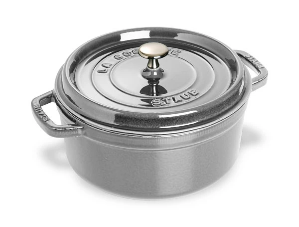 Staub - 5.2 L (5.5 QT) Grey Round Cocotte