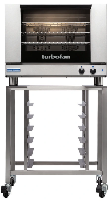 Turbofan - 32" Full Size Sheet Pan Manual Electric Convection Oven 220-240V w/ Stand - E28M4.SK2731U