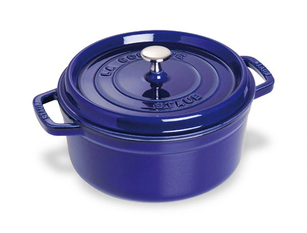 Staub - 5.2 L (5.5 QT) Dark Blue Round Cocotte