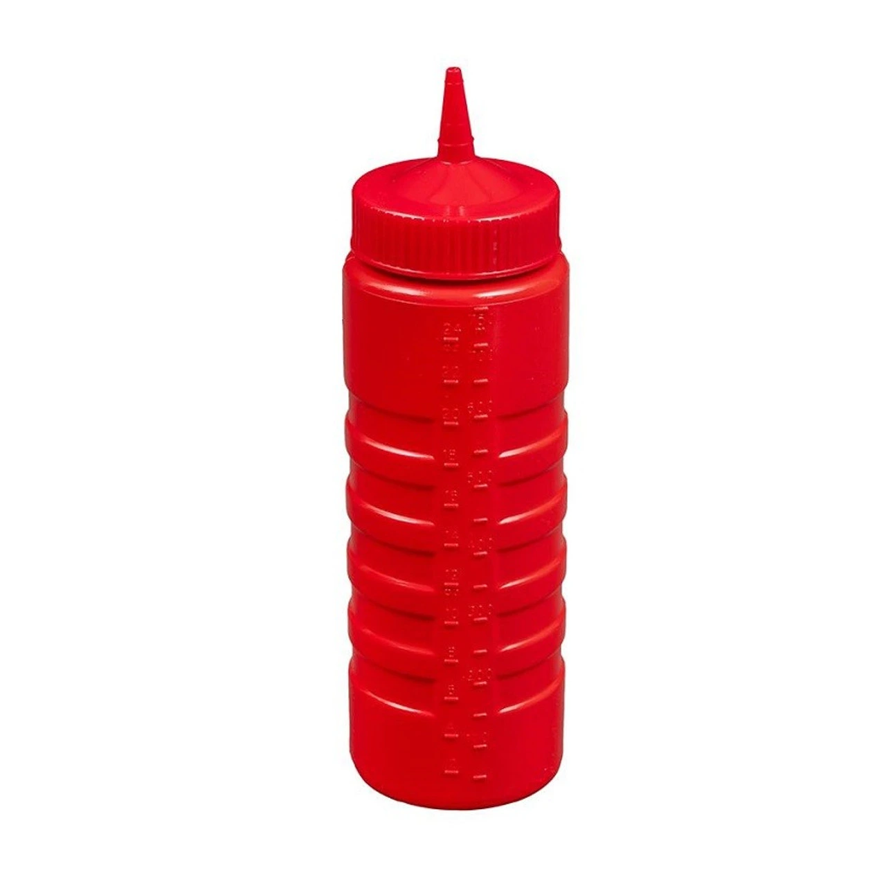 Tablecraft - 24 oz Red Wide Mouth Squeeze Bottle