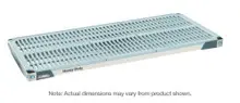 Metro - Mat - 1200 lb. Capacity MetroMax i 24" x 48" Heavy-Duty Dunnage Shelf with Polymer - MHP2448G