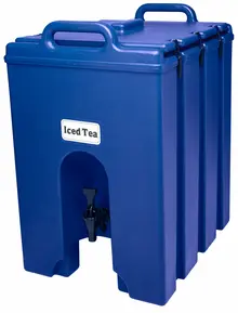 Cambro - Camtainers 11.75 Gallon Navy Blue Insulated Beverage Dispenser - 1000LCD186