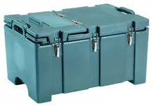 Cambro - Camcarrier 100 Series Slate Blue Top Loading 8" Deep Insulated Food Pan Carrier with Hinged Lid - 100MPCHL401