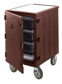 Cambro - Camcart Dark Brown Single Compartment Mobile Cart for 18" x 26" Food Storage Boxes - 1826LBC131