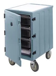 Cambro - Camcart Slate Blue Single Compartment Mobile Cart for 18" x 26" Food Storage Boxes - 1826LBC401
