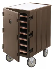 Cambro - Camcart Dark Brown Mobile Cart for 18" x 26" Sheet Pans and Trays - 1826LTC3131