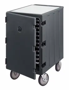 Cambro - Camcarts Charcoal Gray Insulated Sheet Pan Carrier with Casters - 1826LTC615