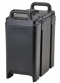 Cambro - Camtainer 3.375 Gallon Black Insulated Soup Carrier - 350LCD110