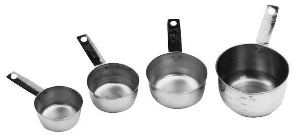 Winco - 4 Piece Measuring Cup Set S/S - 7329