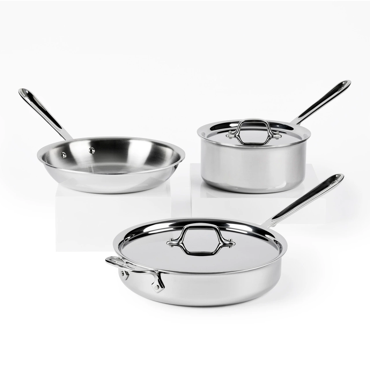 All-Clad - 5 Pc Stainless Starter Cookware Set - 401599