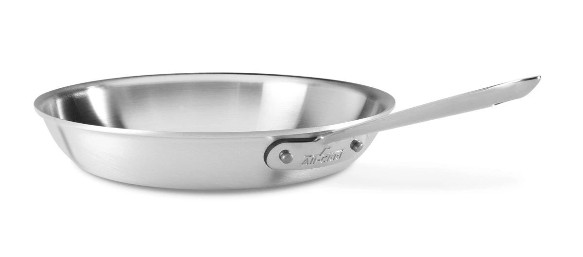 All-Clad - 8" D3 Stainless Steel Fry Pan, 3-ply Bonded Cookware, Made in USA