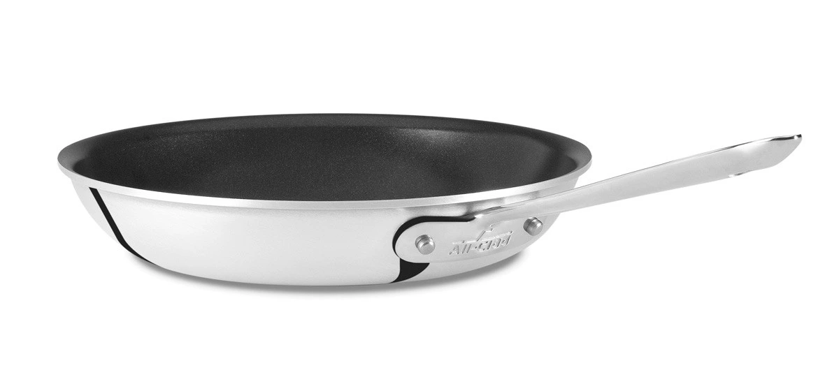 All-Clad - 8" D3 Stainless Steel Non-Stick Fry Pan, 3-ply Bonded Cookware, Made in USA