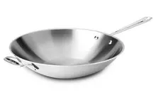 All-Clad - 14" D3 Stainless Steel Wok / Stir Fry Pan