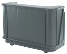 Cambro - Granite Gray Cambar 67" Portable Bar with 7-Bottle Speed Rail, Cold Plate, and Pre-Mix System - BAR650DX191