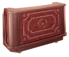 Cambro - Deluxe Designer Series Sedona Cambar 78" Portable Bar Pre-Mix System with 7 Bottle Speed Rail, Cold Plate, and Soda Gun - BAR730DSDX668