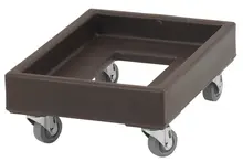 Cambro - 350 lb. Dark Brown Camdolly Milk Crate Dolly - CD1420131