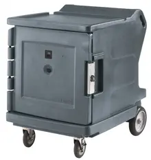 Cambro - Camtherm Granite Gray Low Profile Electric Hot / Cold Food Holding Cabinet in Fahrenheit with Security Package - 110V - CMBHC1826LSP191